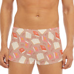 Reading Books And Glasses Pattern Print Men's Short Boxer Briefs