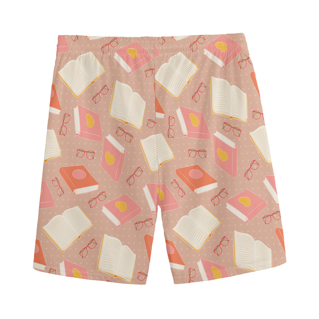 Reading Books And Glasses Pattern Print Men's Sports Shorts