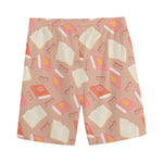Reading Books And Glasses Pattern Print Men's Sports Shorts