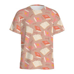 Reading Books And Glasses Pattern Print Men's Sports T-Shirt
