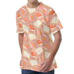 Reading Books And Glasses Pattern Print Men's Velvet T-Shirt