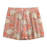 Reading Books And Glasses Pattern Print Mesh Shorts