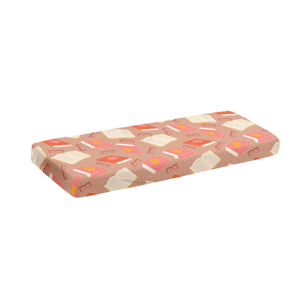 Reading Books And Glasses Pattern Print Piano Keyboard Cover