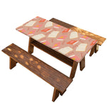 Reading Books And Glasses Pattern Print Picnic Table Cover