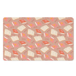 Reading Books And Glasses Pattern Print Polyester Doormat