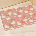 Reading Books And Glasses Pattern Print Polyester Doormat