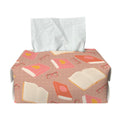 Reading Books And Glasses Pattern Print Rectangle Tissue Box Cover