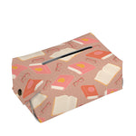 Reading Books And Glasses Pattern Print Rectangle Tissue Box Cover