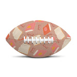 Reading Books And Glasses Pattern Print Rugby Ball
