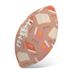 Reading Books And Glasses Pattern Print Rugby Ball