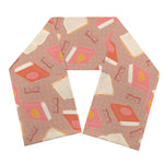 Reading Books And Glasses Pattern Print Scarf