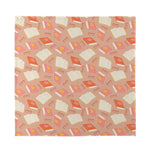 Reading Books And Glasses Pattern Print Silk Bandana