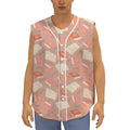 Reading Books And Glasses Pattern Print Sleeveless Baseball Jersey