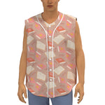 Reading Books And Glasses Pattern Print Sleeveless Baseball Jersey
