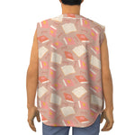Reading Books And Glasses Pattern Print Sleeveless Baseball Jersey