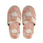 Reading Books And Glasses Pattern Print Slippers