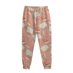 Reading Books And Glasses Pattern Print Sweatpants