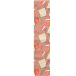 Reading Books And Glasses Pattern Print Table Runner