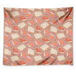 Reading Books And Glasses Pattern Print Tapestry