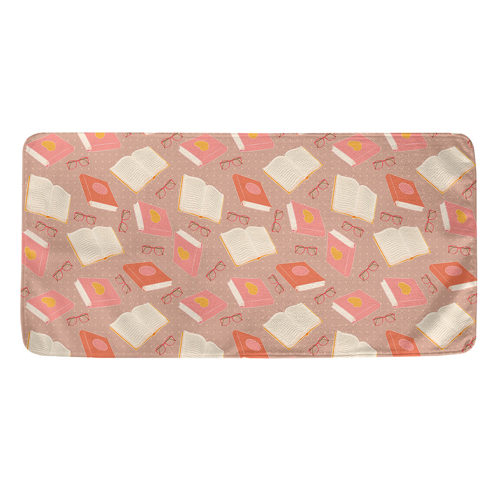 Reading Books And Glasses Pattern Print Towel