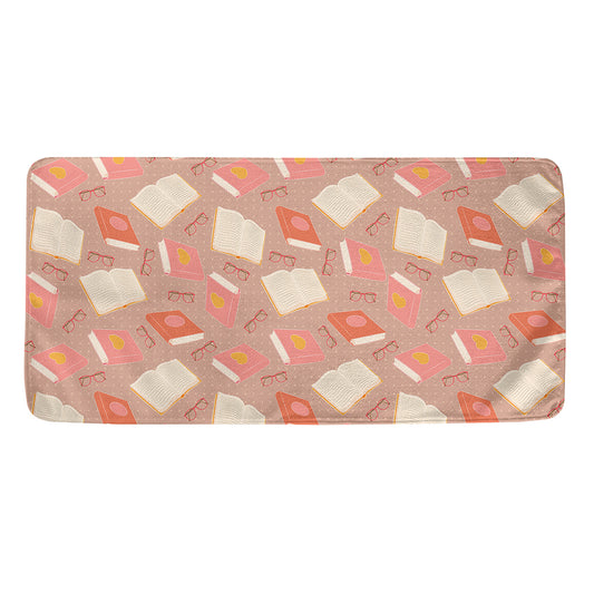 Reading Books And Glasses Pattern Print Towel