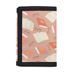 Reading Books And Glasses Pattern Print Trifold Wallet