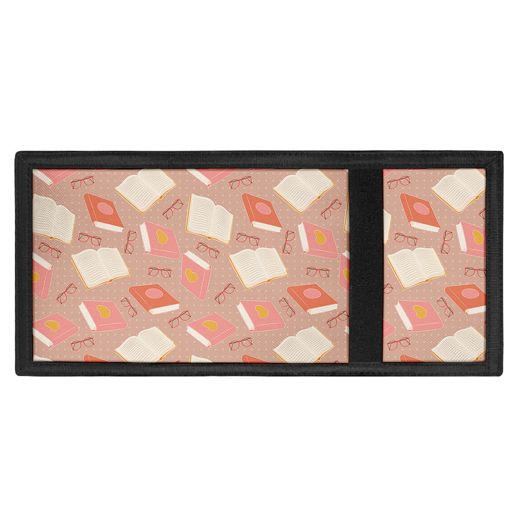 Reading Books And Glasses Pattern Print Trifold Wallet