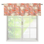 Reading Books And Glasses Pattern Print Window Valance