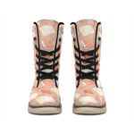Reading Books And Glasses Pattern Print Winter Boots