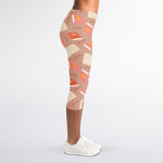 Reading Books And Glasses Pattern Print Women's Capri Leggings