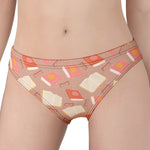Reading Books And Glasses Pattern Print Women's Panties