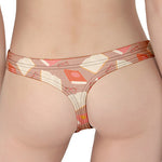 Reading Books And Glasses Pattern Print Women's Thong