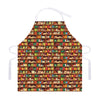 Reading Library Pattern Print Adjustable Apron