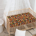 Reading Library Pattern Print Baby Crib Sheet