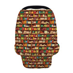 Reading Library Pattern Print Baby Seat Cover