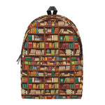 Reading Library Pattern Print Backpack