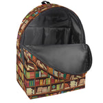 Reading Library Pattern Print Backpack