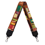 Reading Library Pattern Print Bag Strap