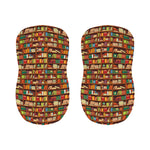 Reading Library Pattern Print Bar Stool Covers