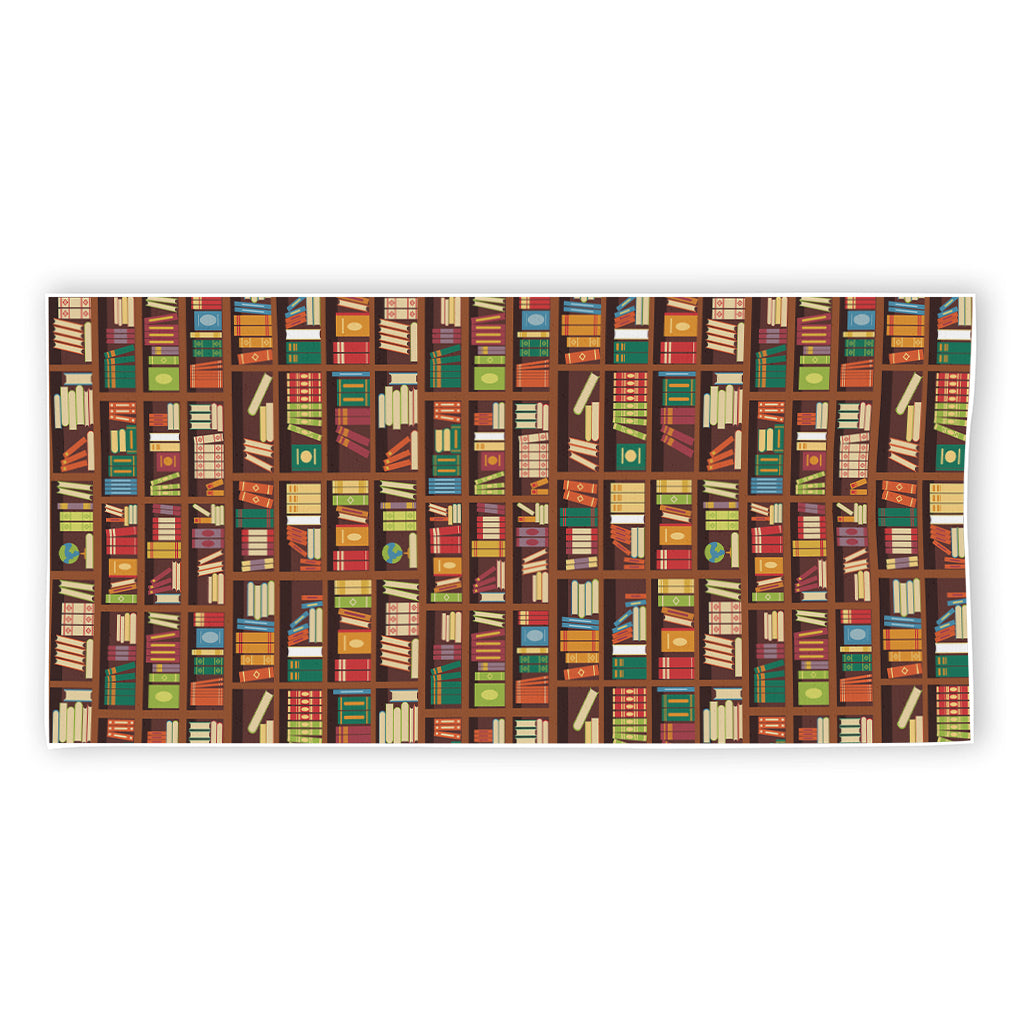 Reading Library Pattern Print Beach Towel