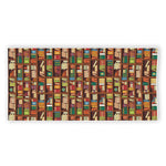 Reading Library Pattern Print Beach Towel