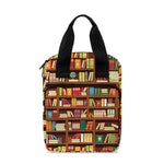Reading Library Pattern Print Bible Tote Bag