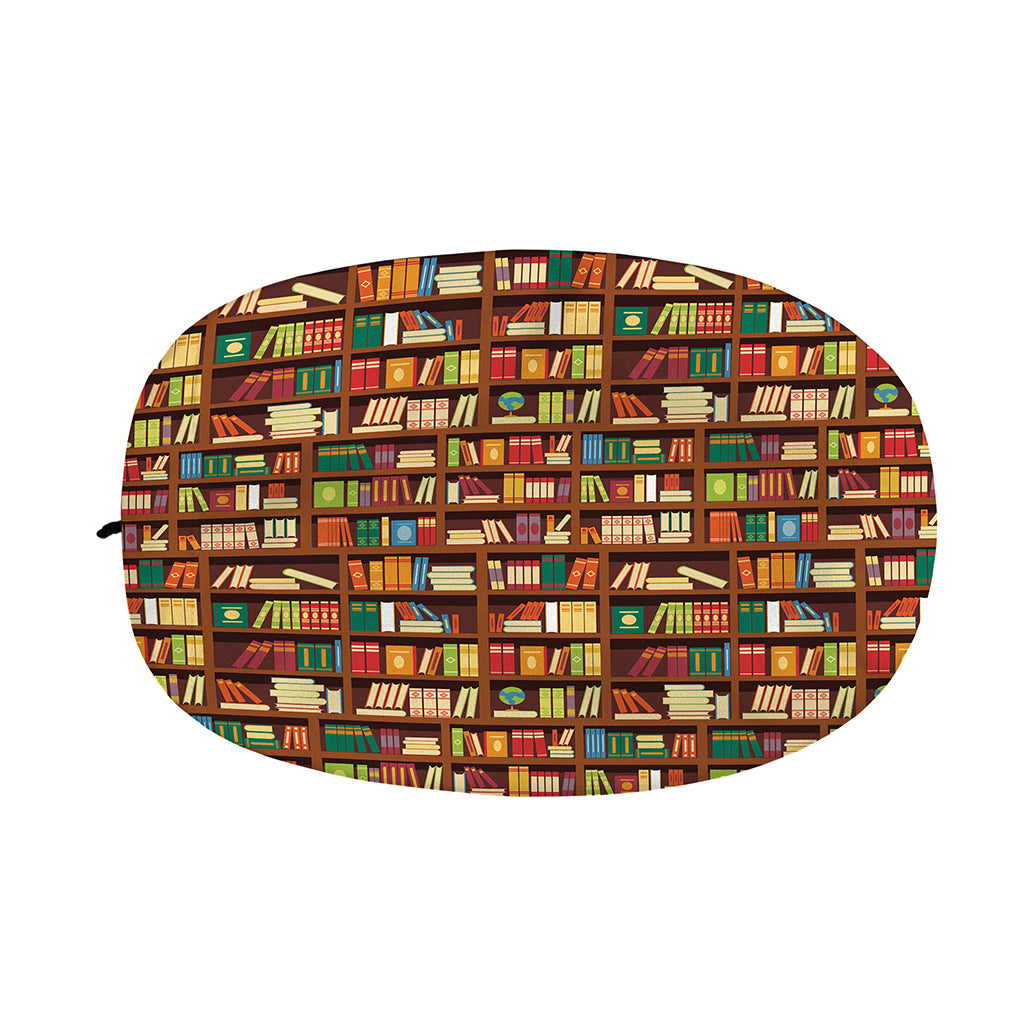 Reading Library Pattern Print Car Side Mirror Covers