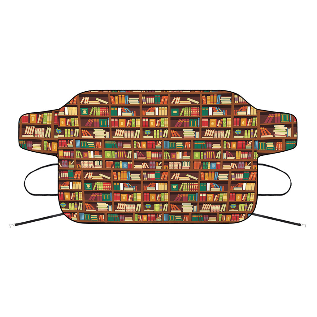 Reading Library Pattern Print Car Windshield Snow Cover