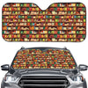 Reading Library Pattern Print Car Windshield Sun Shade