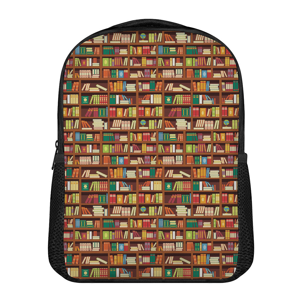 Reading Library Pattern Print Casual Backpack