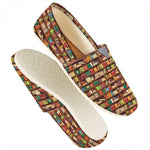 Reading Library Pattern Print Casual Shoes
