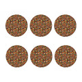 Reading Library Pattern Print Coaster Set