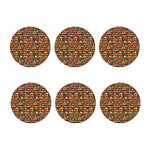 Reading Library Pattern Print Coaster Set