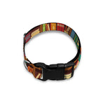 Reading Library Pattern Print Dog Collar